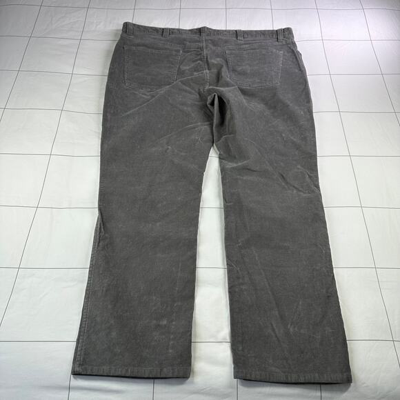 L.L.Bean Pants Men 44x30 Gray Stretch Country Corduroy Chino Standard Fit Casual - Picture 2 of 10